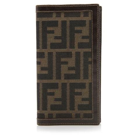 fendi zucca wallet|classic fendi wallet material.